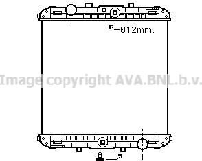 Ava Quality Cooling DF2012N - Радіатор, охолодження двигуна avtolavka.club