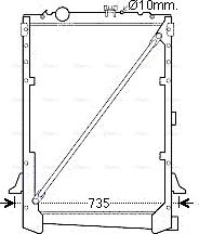 Ava Quality Cooling DF 2031 - Радіатор, охолодження двигуна avtolavka.club