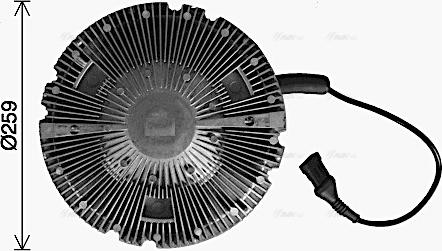 Ava Quality Cooling DFC088 - Зчеплення, вентилятор радіатора avtolavka.club