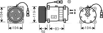 Ava Quality Cooling DF K038 - Компресор, кондиціонер avtolavka.club