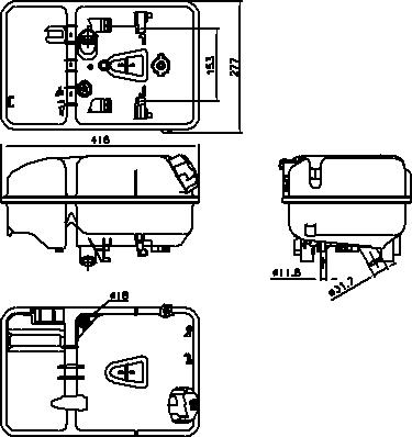 Ava Quality Cooling DFT106 - Компенсаційний бак, охолоджуюча рідина avtolavka.club