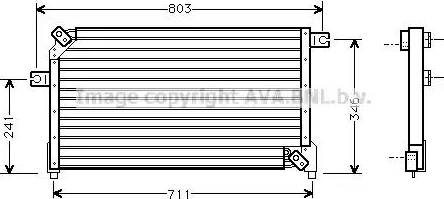 Ava Quality Cooling DN 5158 - Конденсатор, кондиціонер avtolavka.club