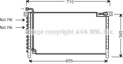 Ava Quality Cooling DN 5161 - Конденсатор, кондиціонер avtolavka.club