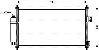 Ava Quality Cooling DN5263D - Конденсатор, кондиціонер avtolavka.club