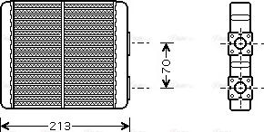 Ava Quality Cooling DN 6226 - Теплообмінник, опалення салону avtolavka.club