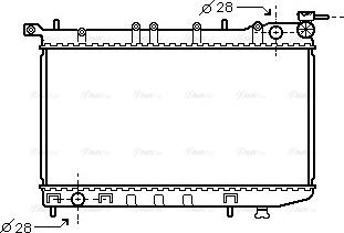 Ava Quality Cooling DN 2123 - Радіатор, охолодження двигуна avtolavka.club