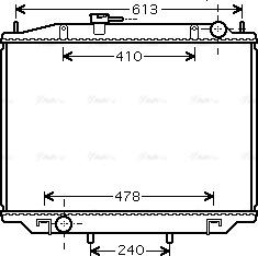 Ava Quality Cooling DN 2300 - Радіатор, охолодження двигуна avtolavka.club