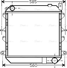 Ava Quality Cooling DN 2310 - Радіатор, охолодження двигуна avtolavka.club