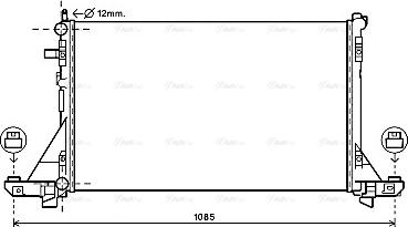 Ava Quality Cooling DN2381 - Радіатор, охолодження двигуна avtolavka.club