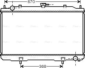 Ava Quality Cooling DN 2324 - Радіатор, охолодження двигуна avtolavka.club