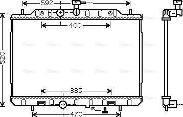 Ava Quality Cooling DN 2291 - Радіатор, охолодження двигуна avtolavka.club