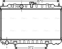 Ava Quality Cooling DN 2245 - Радіатор, охолодження двигуна avtolavka.club