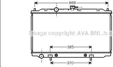 Ava Quality Cooling DN 2218 - Радіатор, охолодження двигуна avtolavka.club