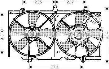 Ava Quality Cooling DN 7507 - Вентилятор, охолодження двигуна avtolavka.club