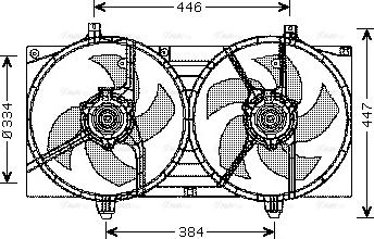 Ava Quality Cooling DN 7528 - Вентилятор, охолодження двигуна avtolavka.club