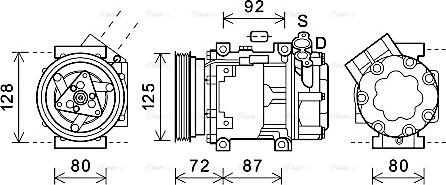 Ava Quality Cooling DNAK429 - Компресор, кондиціонер avtolavka.club