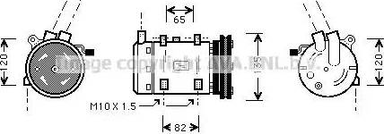 Ava Quality Cooling DNK191 - Компресор, кондиціонер avtolavka.club