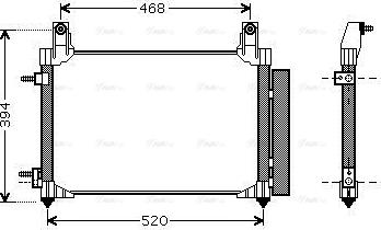 Ava Quality Cooling DW5081D - Конденсатор, кондиціонер avtolavka.club