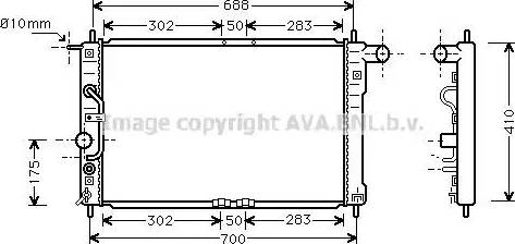 Ava Quality Cooling DW 2015 - Радіатор, охолодження двигуна avtolavka.club