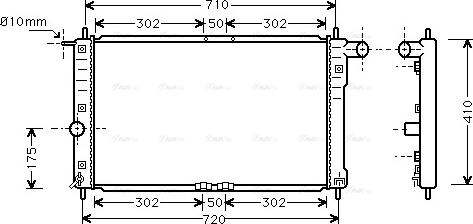 Ava Quality Cooling DW 2016 - Радіатор, охолодження двигуна avtolavka.club