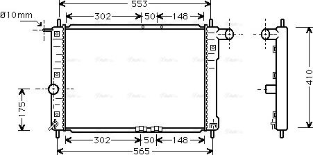 Ava Quality Cooling DW 2039 - Радіатор, охолодження двигуна avtolavka.club