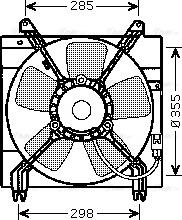 Ava Quality Cooling DW 7509 - Вентилятор, охолодження двигуна avtolavka.club