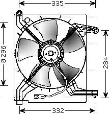 Ava Quality Cooling DW 7506 - Вентилятор, охолодження двигуна avtolavka.club
