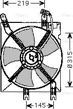 Ava Quality Cooling DW 7508 - Вентилятор, охолодження двигуна avtolavka.club