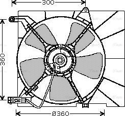 Ava Quality Cooling DW 7514 - Вентилятор, охолодження двигуна avtolavka.club