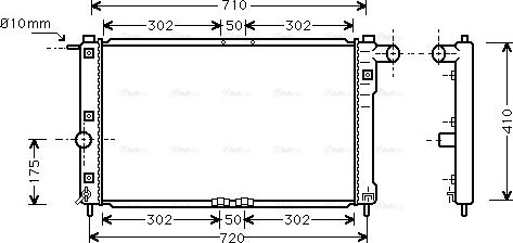 Ava Quality Cooling DWA2009 - Радіатор, охолодження двигуна avtolavka.club