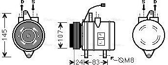 Ava Quality Cooling DWAK096 - Компресор, кондиціонер avtolavka.club