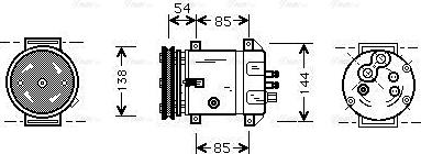 Ava Quality Cooling DWAK020 - Компресор, кондиціонер avtolavka.club