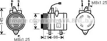 Ava Quality Cooling DW K079 - Компресор, кондиціонер avtolavka.club