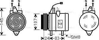 Ava Quality Cooling DW K096 - Компресор, кондиціонер avtolavka.club