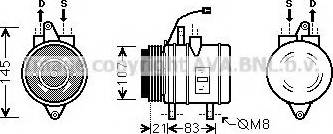 Ava Quality Cooling DW K098 - Компресор, кондиціонер avtolavka.club