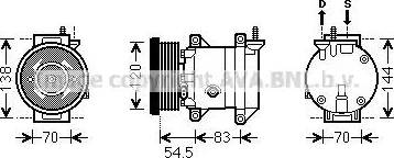 Ava Quality Cooling DWK091 - Компресор, кондиціонер avtolavka.club