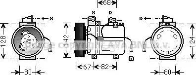 Ava Quality Cooling DW K037 - Компресор, кондиціонер avtolavka.club