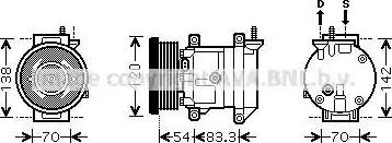 Ava Quality Cooling DW K071 - Компресор, кондиціонер avtolavka.club