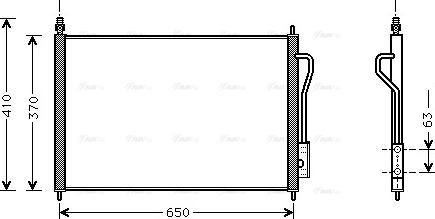 Ava Quality Cooling FD 5268 - Конденсатор, кондиціонер avtolavka.club