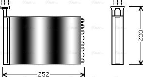 Ava Quality Cooling FD 6164 - Теплообмінник, опалення салону avtolavka.club