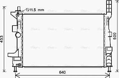 Ava Quality Cooling FD2578 - Радіатор, охолодження двигуна avtolavka.club