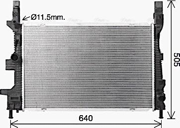 Ava Quality Cooling FD2665 - Радіатор, охолодження двигуна avtolavka.club