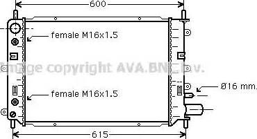 Ava Quality Cooling FD 2153 - Радіатор, охолодження двигуна avtolavka.club