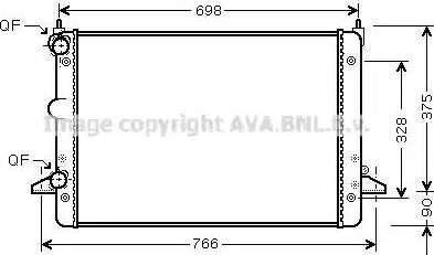 Ava Quality Cooling FD 2396 - Радіатор, охолодження двигуна avtolavka.club