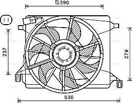 Ava Quality Cooling FD7560 - Вентилятор, охолодження двигуна avtolavka.club