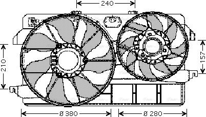 Ava Quality Cooling FD 7535 - Вентилятор, охолодження двигуна avtolavka.club