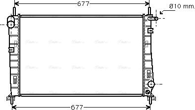 Ava Quality Cooling FDA2266 - Радіатор, охолодження двигуна avtolavka.club