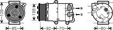 Ava Quality Cooling FDAK415 - Компресор, кондиціонер avtolavka.club