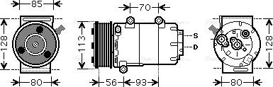 Ava Quality Cooling FDAK416 - Компресор, кондиціонер avtolavka.club