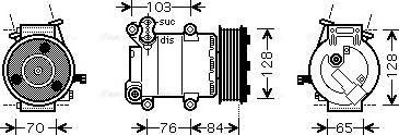 Ava Quality Cooling FDAK418 - Компресор, кондиціонер avtolavka.club